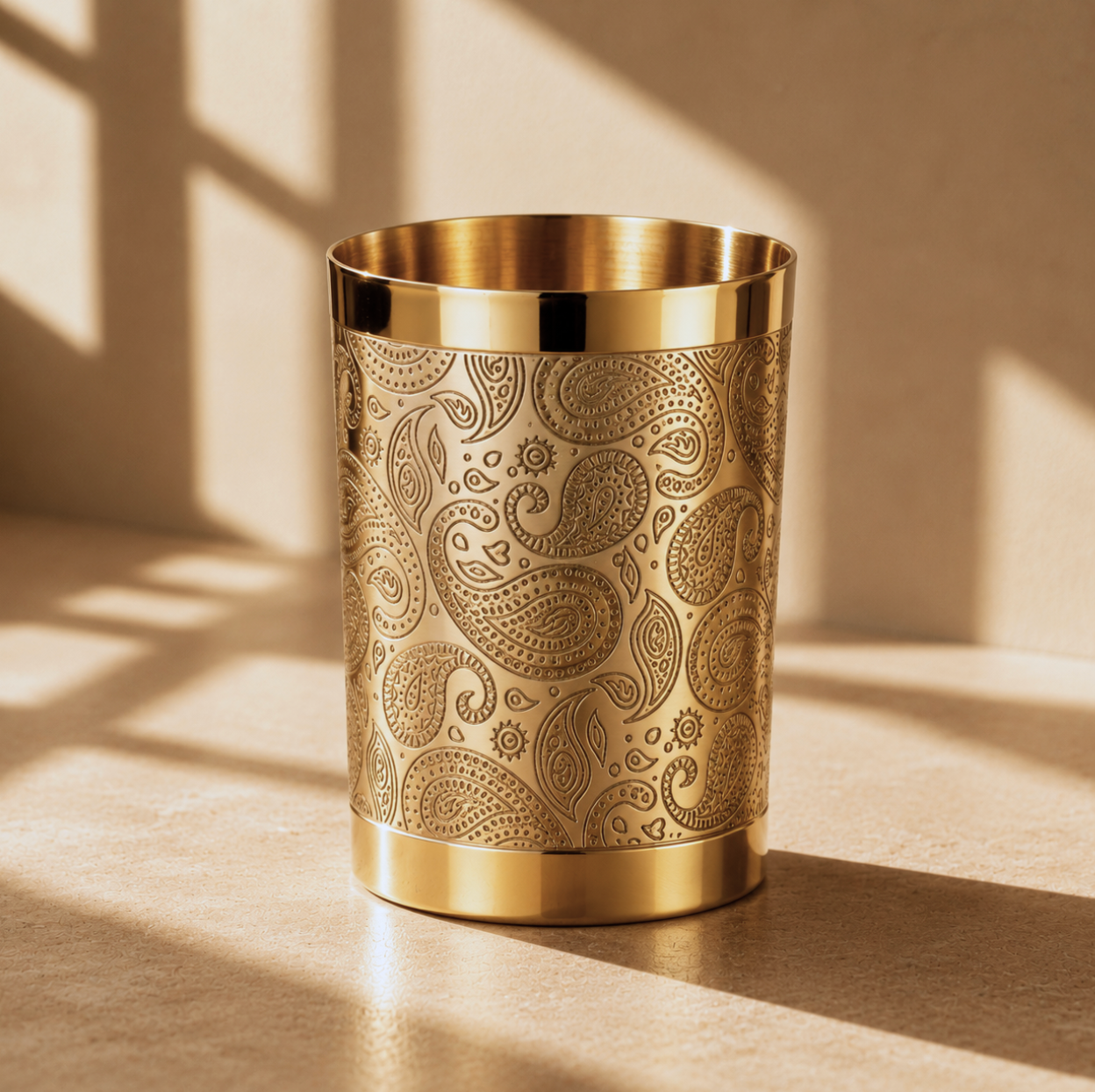 Good Luck Hydration Set | Pure Brass Jug & 4 Glasses Set