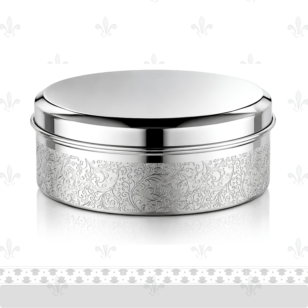 Signature Roti Box | Stainless Steel Chapati Box | Etched Design