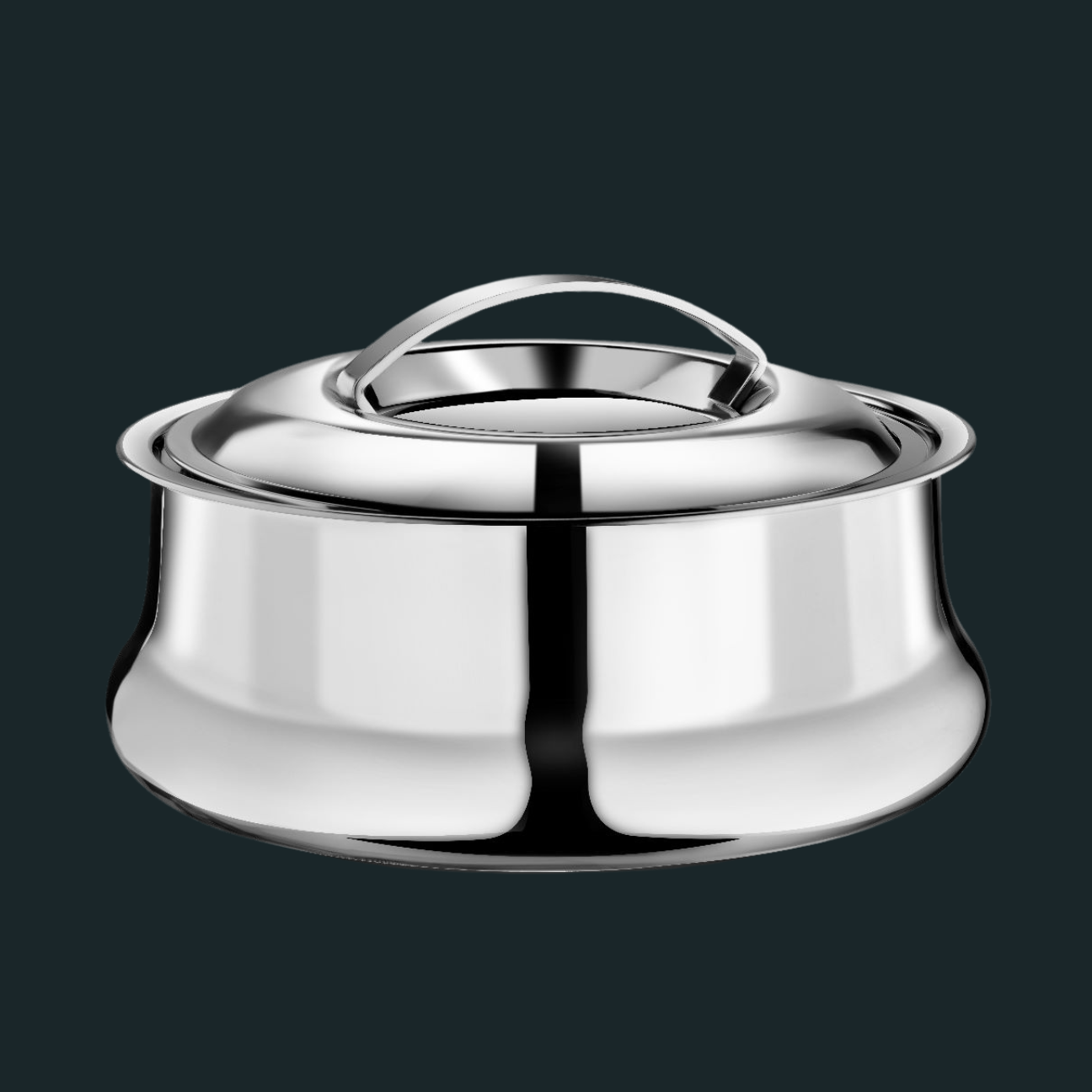 Belly Casserole | Stainless Steel Double-Walled Insulated Serving Casserole with Lid